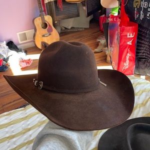 4x Resistol Brown Felt Cowboy Hat